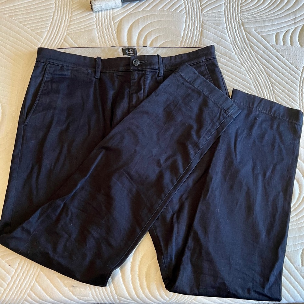 Men’s J. Crew 484 Slim Navy Trousers